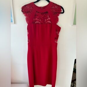 The Kooples Formal Lace Accent Dress